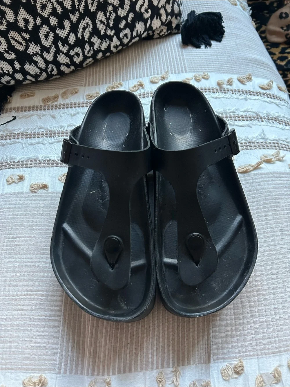Birkenstock Gizeh Black Platform